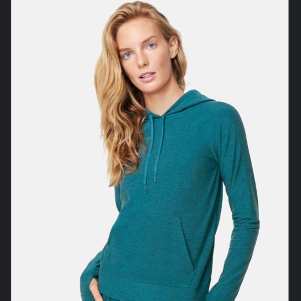 Outdoor Voices Cloud knit hoodie, Gulf, Small, Excellent condition